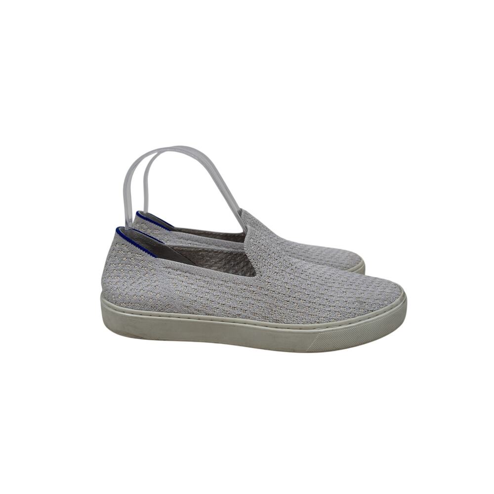 Rothy's Original Slip-On Sneakers Womens 8 White Honeycomb Knit